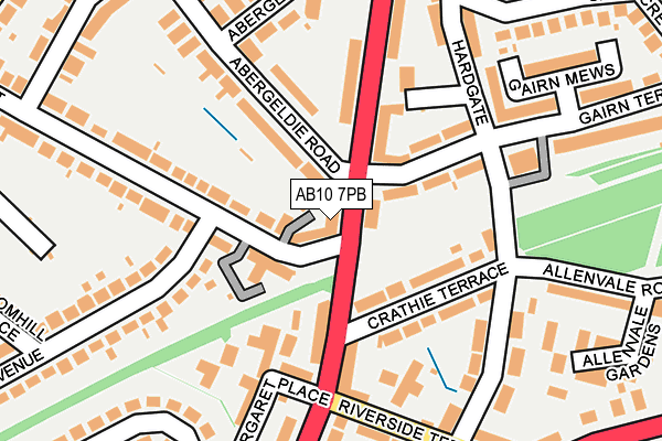 AB10 7PB map - OS OpenMap – Local (Ordnance Survey) AB10 7PB map - OS OpenMap – Local (Ordnance Survey)