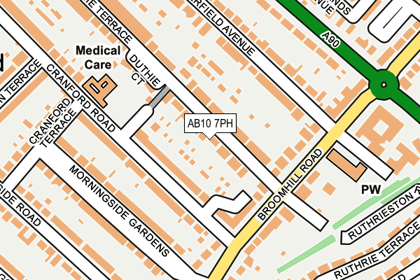 AB10 7PH map - OS OpenMap – Local (Ordnance Survey) AB10 7PH map - OS OpenMap – Local (Ordnance Survey)