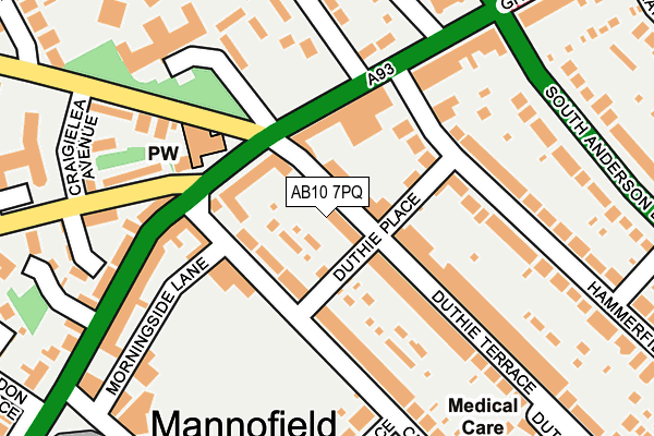 AB10 7PQ map - OS OpenMap – Local (Ordnance Survey) AB10 7PQ map - OS OpenMap – Local (Ordnance Survey)