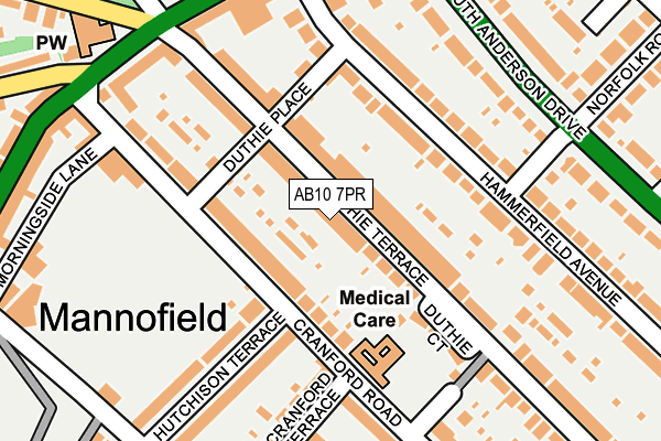 AB10 7PR map - OS OpenMap – Local (Ordnance Survey) AB10 7PR map - OS OpenMap – Local (Ordnance Survey)
