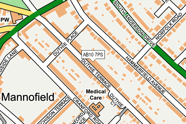 AB10 7PS map - OS OpenMap – Local (Ordnance Survey) AB10 7PS map - OS OpenMap – Local (Ordnance Survey)