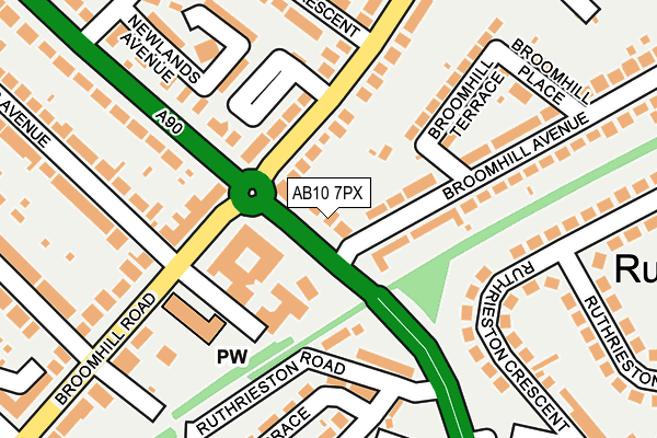 AB10 7PX map - OS OpenMap – Local (Ordnance Survey) AB10 7PX map - OS OpenMap – Local (Ordnance Survey)