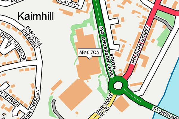 AB10 7QA map - OS OpenMap – Local (Ordnance Survey) AB10 7QA map - OS OpenMap – Local (Ordnance Survey)