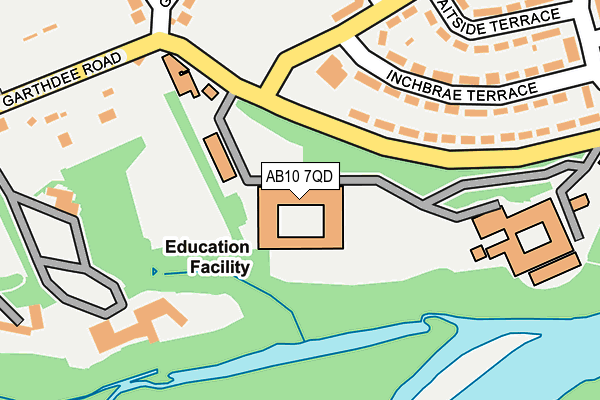 AB10 7QD map - OS OpenMap – Local (Ordnance Survey) AB10 7QD map - OS OpenMap – Local (Ordnance Survey)