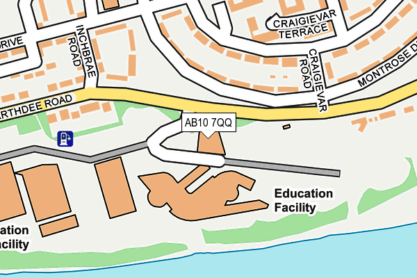 AB10 7QQ map - OS OpenMap – Local (Ordnance Survey) AB10 7QQ map - OS OpenMap – Local (Ordnance Survey)