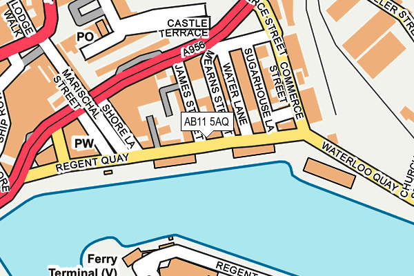 AB11 5AQ map - OS OpenMap – Local (Ordnance Survey) AB11 5AQ map - OS OpenMap – Local (Ordnance Survey)