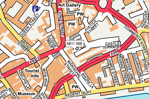 AB11 5BB map - OS OpenMap – Local (Ordnance Survey) AB11 5BB map - OS OpenMap – Local (Ordnance Survey)
