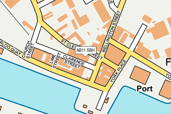 AB11 5BH map - OS OpenMap – Local (Ordnance Survey) AB11 5BH map - OS OpenMap – Local (Ordnance Survey)