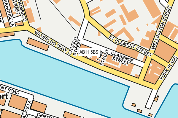 AB11 5BS map - OS OpenMap – Local (Ordnance Survey) AB11 5BS map - OS OpenMap – Local (Ordnance Survey)