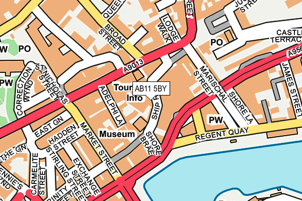 AB11 5BY map - OS OpenMap – Local (Ordnance Survey) AB11 5BY map - OS OpenMap – Local (Ordnance Survey)