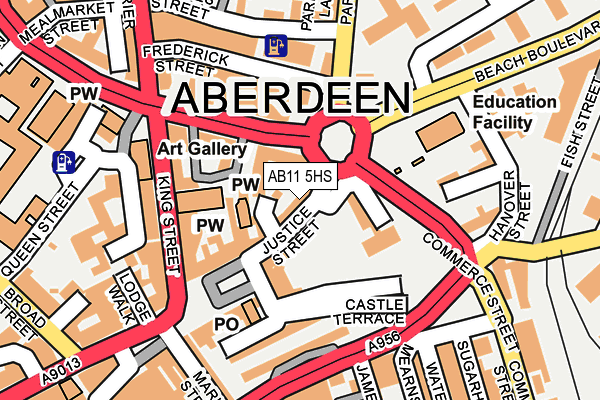 AB11 5HS map - OS OpenMap – Local (Ordnance Survey) AB11 5HS map - OS OpenMap – Local (Ordnance Survey)