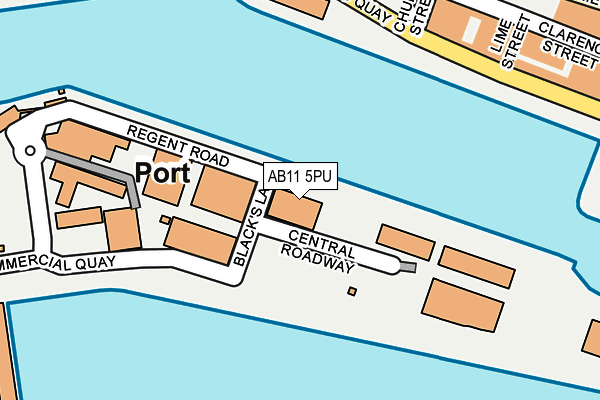 AB11 5PU map - OS OpenMap – Local (Ordnance Survey) AB11 5PU map - OS OpenMap – Local (Ordnance Survey)