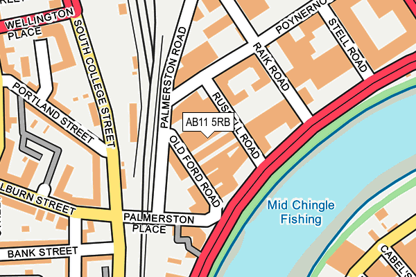 AB11 5RB map - OS OpenMap – Local (Ordnance Survey) AB11 5RB map - OS OpenMap – Local (Ordnance Survey)