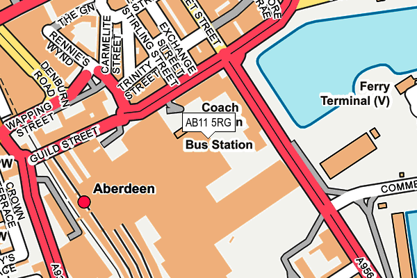 AB11 5RG map - OS OpenMap – Local (Ordnance Survey) AB11 5RG map - OS OpenMap – Local (Ordnance Survey)