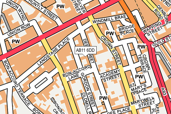 AB11 6DD map - OS OpenMap – Local (Ordnance Survey) AB11 6DD map - OS OpenMap – Local (Ordnance Survey)