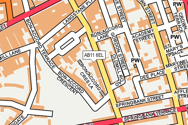 AB11 6EL map - OS OpenMap – Local (Ordnance Survey) AB11 6EL map - OS OpenMap – Local (Ordnance Survey)