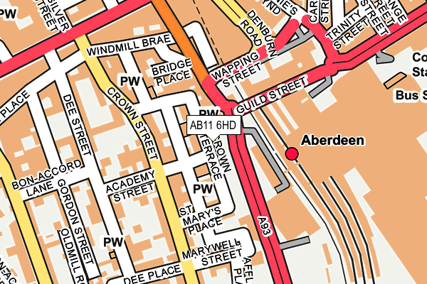 AB11 6HD map - OS OpenMap – Local (Ordnance Survey) AB11 6HD map - OS OpenMap – Local (Ordnance Survey)