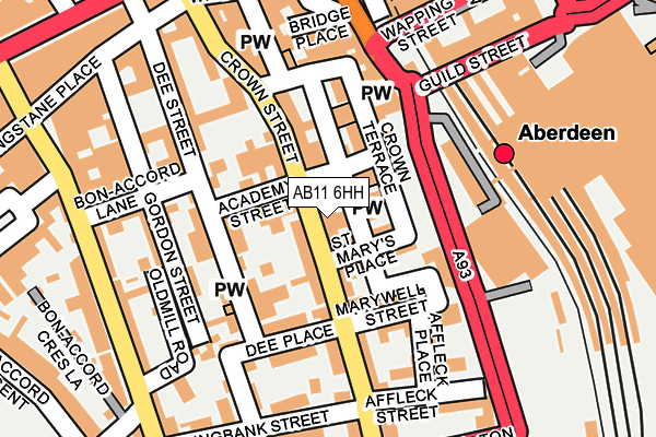 AB11 6HH map - OS OpenMap – Local (Ordnance Survey) AB11 6HH map - OS OpenMap – Local (Ordnance Survey)