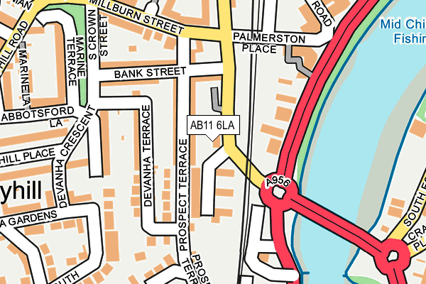 AB11 6LA map - OS OpenMap – Local (Ordnance Survey) AB11 6LA map - OS OpenMap – Local (Ordnance Survey)