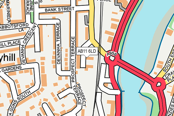 AB11 6LD map - OS OpenMap – Local (Ordnance Survey) AB11 6LD map - OS OpenMap – Local (Ordnance Survey)