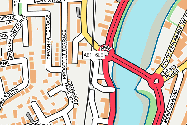 AB11 6LE map - OS OpenMap – Local (Ordnance Survey) AB11 6LE map - OS OpenMap – Local (Ordnance Survey)