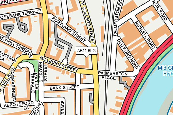 AB11 6LG map - OS OpenMap – Local (Ordnance Survey) AB11 6LG map - OS OpenMap – Local (Ordnance Survey)