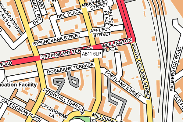 AB11 6LP map - OS OpenMap – Local (Ordnance Survey) AB11 6LP map - OS OpenMap – Local (Ordnance Survey)