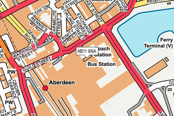 AB11 6NA map - OS OpenMap – Local (Ordnance Survey) AB11 6NA map - OS OpenMap – Local (Ordnance Survey)