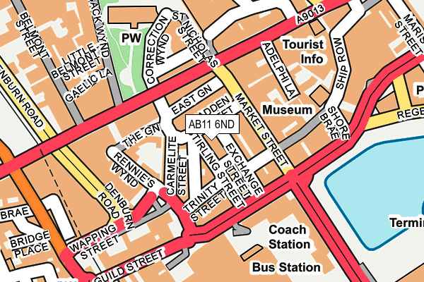AB11 6ND map - OS OpenMap – Local (Ordnance Survey) AB11 6ND map - OS OpenMap – Local (Ordnance Survey)