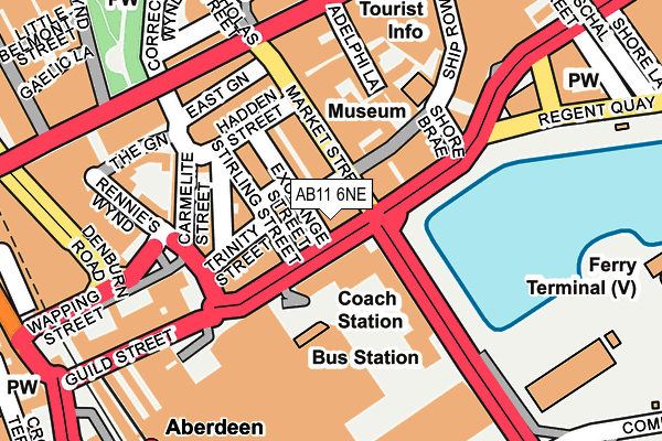 AB11 6NE map - OS OpenMap – Local (Ordnance Survey) AB11 6NE map - OS OpenMap – Local (Ordnance Survey)