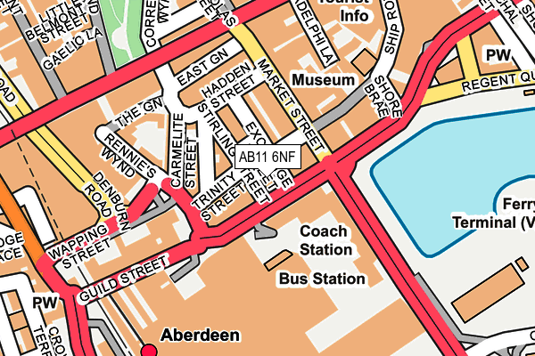 AB11 6NF map - OS OpenMap – Local (Ordnance Survey) AB11 6NF map - OS OpenMap – Local (Ordnance Survey)