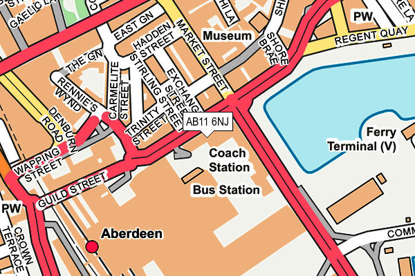 AB11 6NJ map - OS OpenMap – Local (Ordnance Survey) AB11 6NJ map - OS OpenMap – Local (Ordnance Survey)