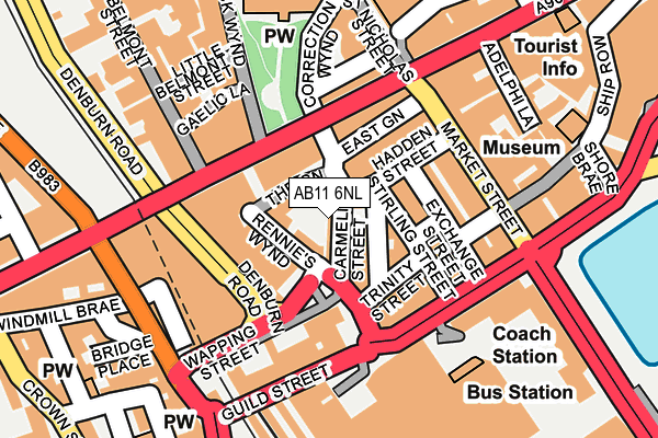 AB11 6NL map - OS OpenMap – Local (Ordnance Survey) AB11 6NL map - OS OpenMap – Local (Ordnance Survey)