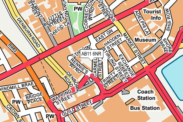 AB11 6NR map - OS OpenMap – Local (Ordnance Survey) AB11 6NR map - OS OpenMap – Local (Ordnance Survey)