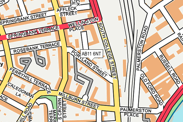 AB11 6NT map - OS OpenMap – Local (Ordnance Survey) AB11 6NT map - OS OpenMap – Local (Ordnance Survey)