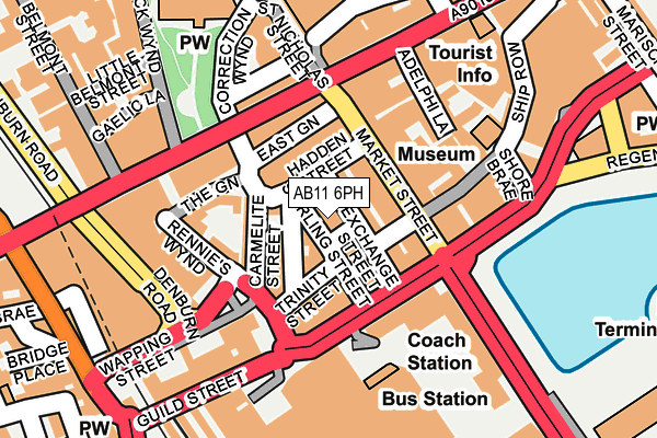 AB11 6PH map - OS OpenMap – Local (Ordnance Survey) AB11 6PH map - OS OpenMap – Local (Ordnance Survey)