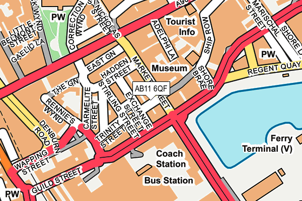 AB11 6QF map - OS OpenMap – Local (Ordnance Survey) AB11 6QF map - OS OpenMap – Local (Ordnance Survey)