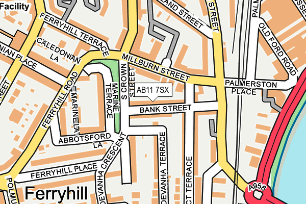 AB11 7SX map - OS OpenMap – Local (Ordnance Survey) AB11 7SX map - OS OpenMap – Local (Ordnance Survey)