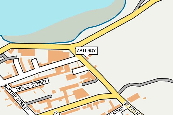 AB11 9QY map - OS OpenMap – Local (Ordnance Survey) AB11 9QY map - OS OpenMap – Local (Ordnance Survey)