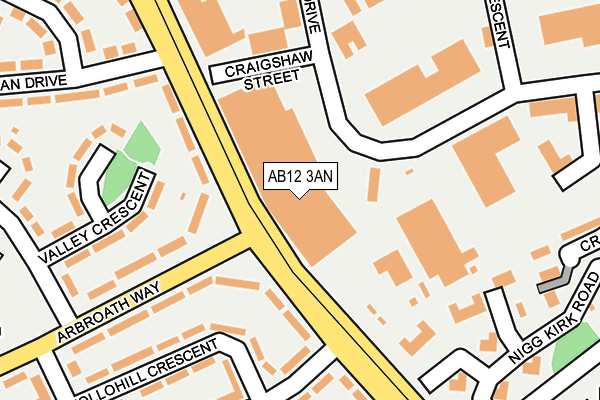 AB12 3AN map - OS OpenMap – Local (Ordnance Survey) AB12 3AN map - OS OpenMap – Local (Ordnance Survey)