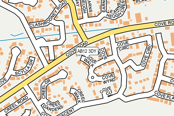 AB12 3DY map - OS OpenMap – Local (Ordnance Survey) AB12 3DY map - OS OpenMap – Local (Ordnance Survey)