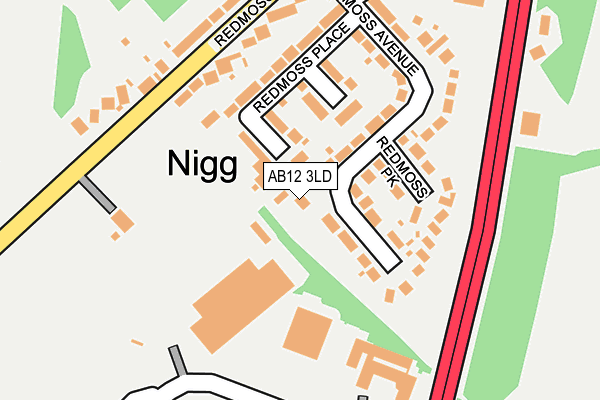 AB12 3LD map - OS OpenMap – Local (Ordnance Survey) AB12 3LD map - OS OpenMap – Local (Ordnance Survey)