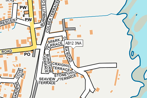 AB12 3NA map - OS OpenMap – Local (Ordnance Survey) AB12 3NA map - OS OpenMap – Local (Ordnance Survey)