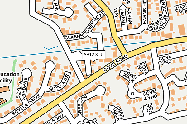 AB12 3TU map - OS OpenMap – Local (Ordnance Survey) AB12 3TU map - OS OpenMap – Local (Ordnance Survey)
