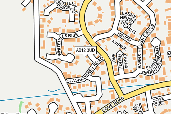 AB12 3UD map - OS OpenMap – Local (Ordnance Survey) AB12 3UD map - OS OpenMap – Local (Ordnance Survey)