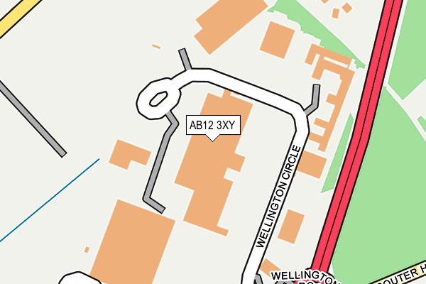 AB12 3XY map - OS OpenMap – Local (Ordnance Survey) AB12 3XY map - OS OpenMap – Local (Ordnance Survey)