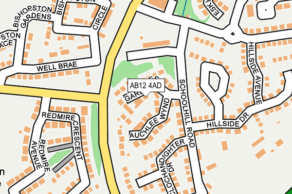 AB12 4AD map - OS OpenMap – Local (Ordnance Survey) AB12 4AD map - OS OpenMap – Local (Ordnance Survey)