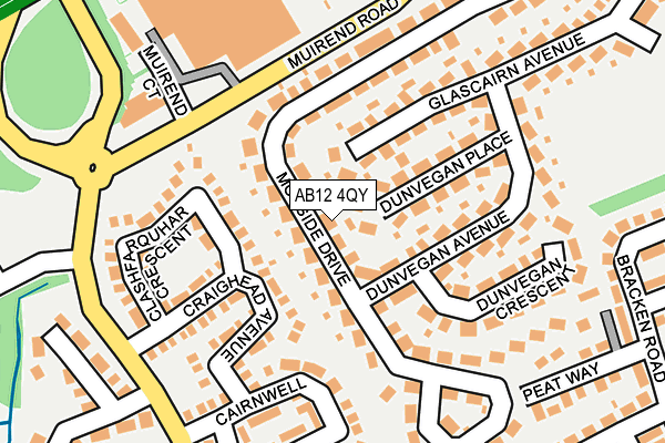 AB12 4QY map - OS OpenMap – Local (Ordnance Survey) AB12 4QY map - OS OpenMap – Local (Ordnance Survey)