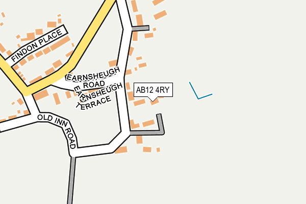 AB12 4RY map - OS OpenMap – Local (Ordnance Survey) AB12 4RY map - OS OpenMap – Local (Ordnance Survey)
