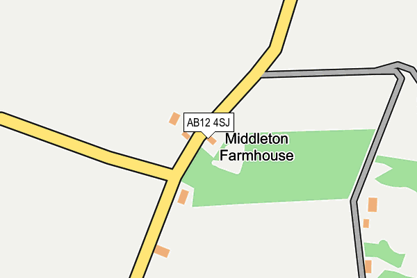 AB12 4SJ map - OS OpenMap – Local (Ordnance Survey) AB12 4SJ map - OS OpenMap – Local (Ordnance Survey)